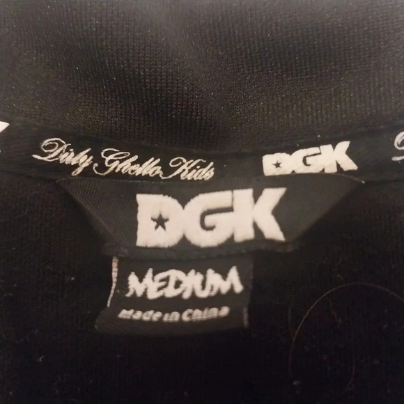 DGK, Dirty Ghetto Kids Baseball Jersey,  Black, Size M - Picture 4 of 5